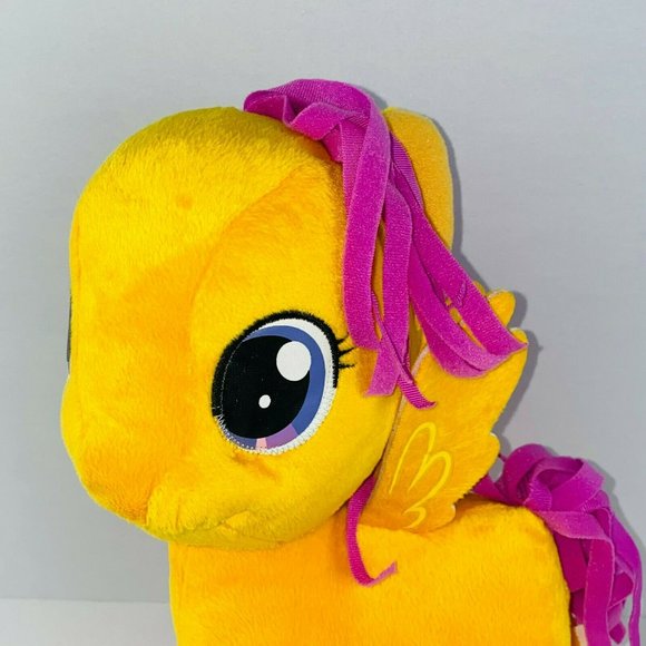 My Little Pony Orange Pink Hair Purple Eyes Plush Stuffed Animal 2014 Kids - Picture 2 of 11